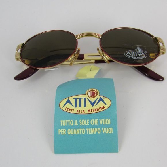 NOS / NWT Vintage Charme Attiva Egyptian Pharaoh 7536 207 Designer Sunglasses main image 16